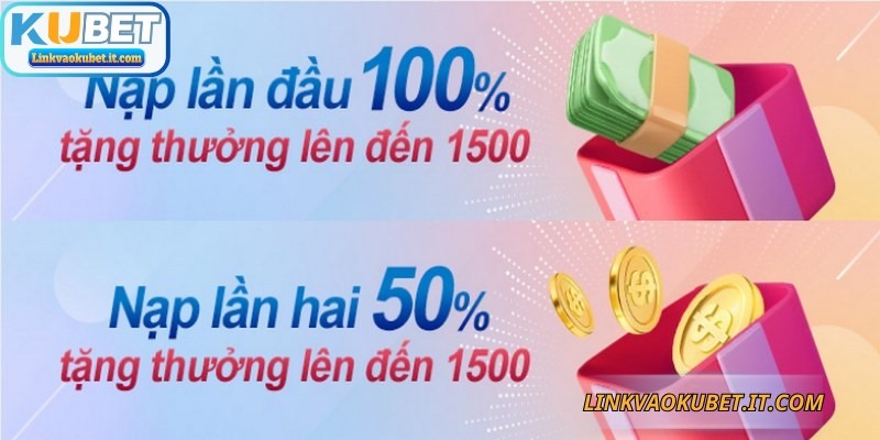 Khuyến mãi KUBET mang đến chương trình thưởng 50% cho lần nạp thứ 2